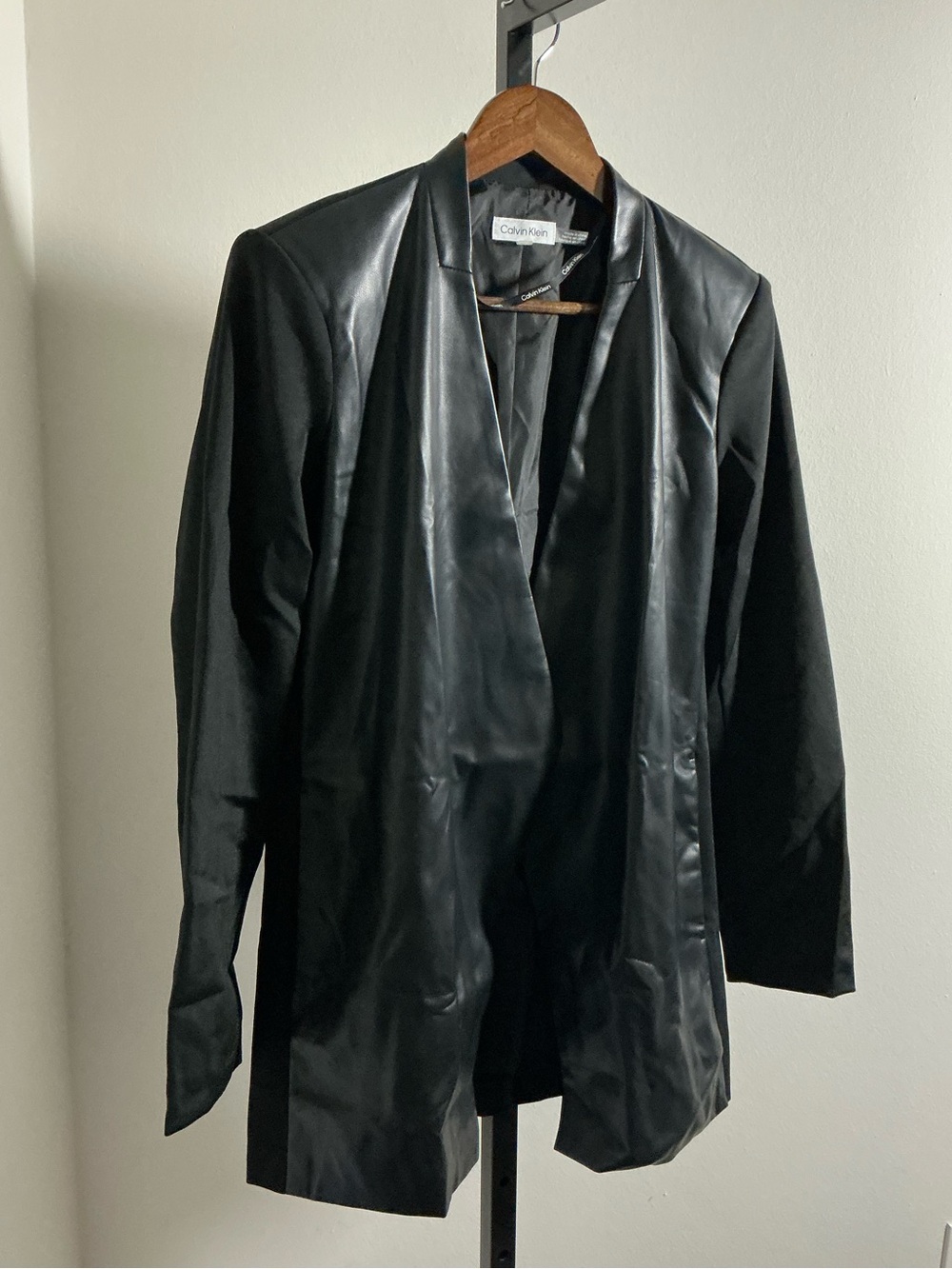 NWOT Calvin Klein | Faux Leather Combo Jacket